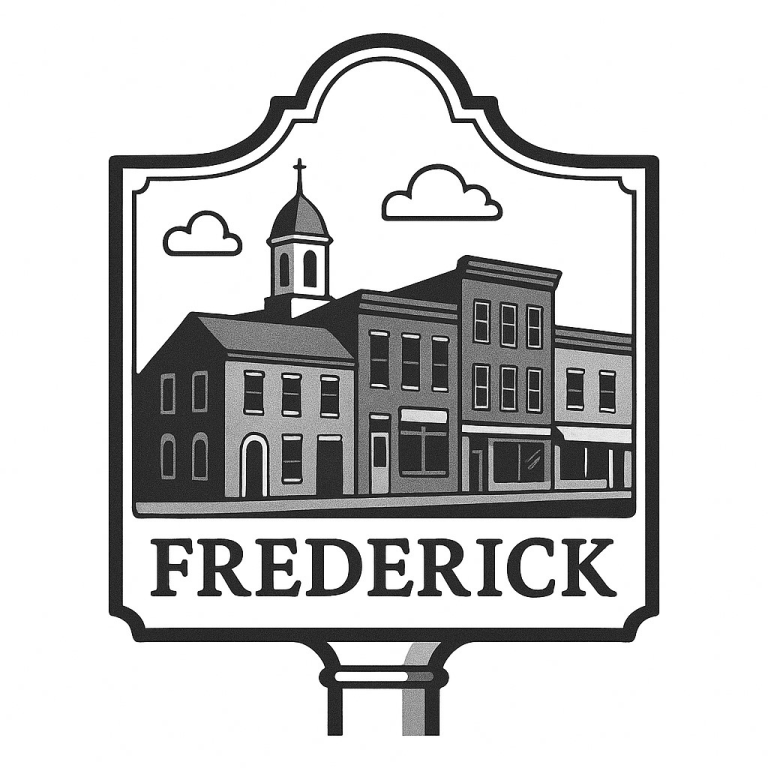 Frederick Md Town Marker Sign