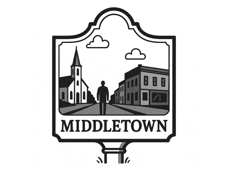 Middletown VA Cartoon Marker Town Sign